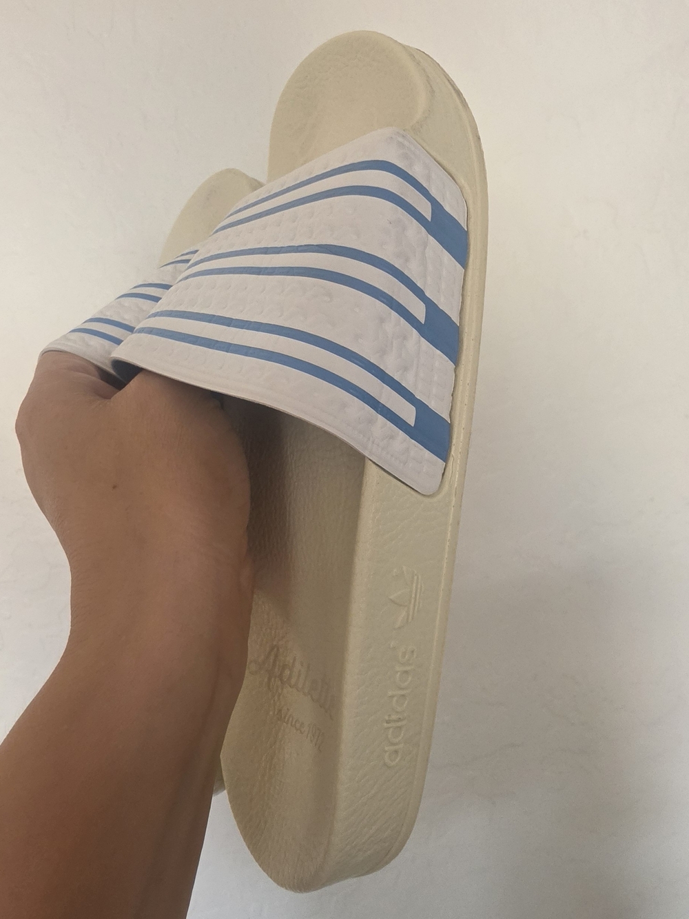 Rare Find Adilette Adidas 1972 Sandals Size 5 But Also Fit 5 And Hald And 6